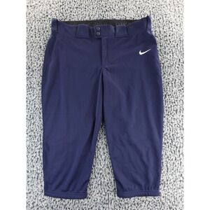 Nike Womens Softball Pants Navy Blue Dri-FIT Engineered Size L AV6642-419